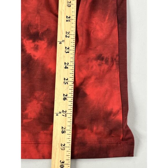 Lululemon Evolution Polo Shirt Mens Large Tidal Dye Grenadine Red Cassis - Picture 8 of 9